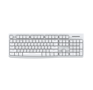 Клавиатура проводная Dareu LK185 White  (белый),  мембранная,  104 клавиши,  EN / RU,  1, 8м,  размер 440x147x22мм