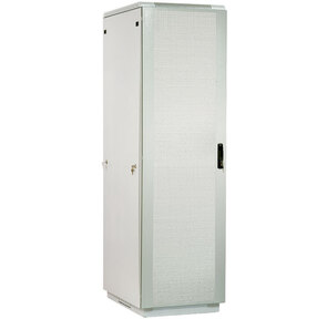Шкаф телекоммуникационный напольный 42U  (600x800) дверь перфорированная 2 шт.  (3 места)