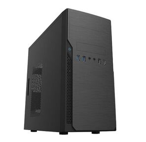 Корпус Foxline FL–628-FZ450R-U32 mATX case,  black,  w / PSU 450W 12cm,  w / 2xUSB2.0,  w / 2xUSB3.0 w / pwr cord,  w / o FAN