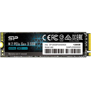 Твердотельный диск 128GB Silicon Power P34A60,  M.2 2280,  PCI-E 3x4 [R / W - 2200 / 1600 MB / s]