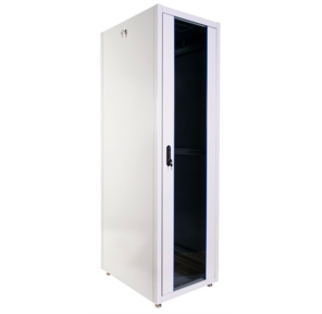 Шкаф телекоммуникационный напольный ЭКОНОМ 42U  (600  1000) дверь стекло,  дверь металл