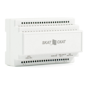  (585) Бастион SKAT-24-2.0 DIN  (СКАТ ИБП-24 / 2-DIN) источник питания 24В 2А пластиковый корпус под DIN рейку 35 мм