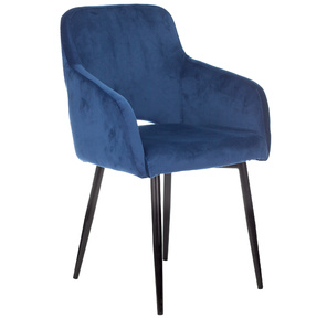 Кресло Бюрократ CH-380F сапфировый Italia 17 на ножках металл черный