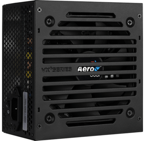 Aerocool 500W Retail VX PLUS 500 ATX v2.3 Haswell,  fan 12cm,  500mm cable,  power cord,  20+4P,  4+4P,  PCIe 6+2P x1,  PATA x3,  SATA x3,  FDD