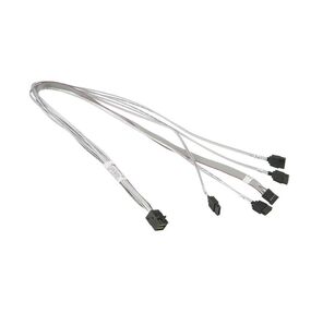Supermicro cable cross-over mini SAS HD to 4 SATA w / SB,  S. 55cm. 30AWG, RoHS / REACH