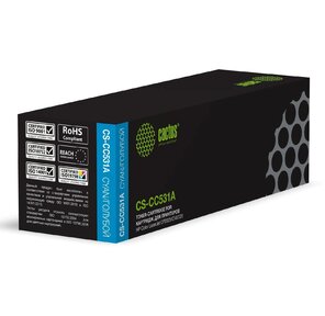Тонер Картридж Cactus CS-CC531A голубой для HP Color LaserJet CP2025 / CM2320mfp  (2800стр.)