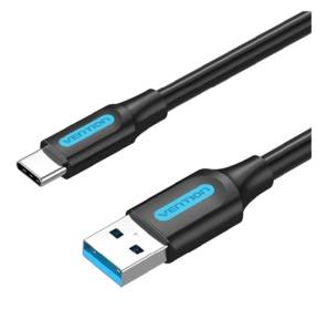 Vention USB 3.0 A Male to C Male Cable 1M Black PVC Type