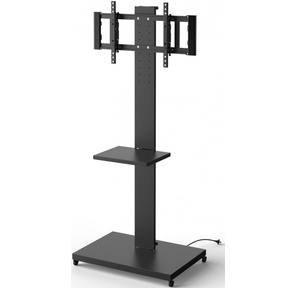 Подставка для телевизора Holder PR-107 черный 32"-70" макс.60кг напольный поворот и наклон