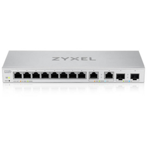 Мультигигабитный Smart L2 коммутатор Zyxel XGS1210-12,  8xGE,  2x1 / 2, 5GE,  2xSFP+,  настольный,  бесшумный