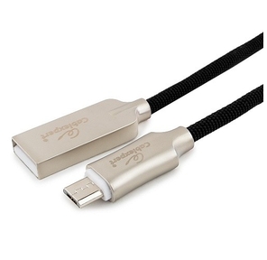 Cablexpert Кабель USB 2.0 CC-P-mUSB02Bk-0.5M AM / microB,  серия Platinum,  длина 0.5м,  черный,  блистер