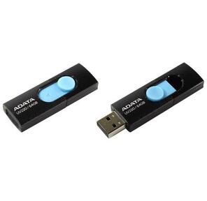 Флеш накопитель 64GB A-DATA UV220,  USB 2.0,  черный / голубой