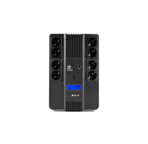  (8933) SKAT-UPS 800-AID-IN-1x9-8 ИБП 220В 480Вт,  LCD,  АКБ 1x 9Ач,  line interactive,  мод.синус,  8хSchuko, 2xUS