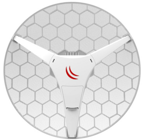 MikroTik Wireless Wire Dish  (Pair of preconfigured LHGG-60ad devices for 60Ghz link  (60GHz antenna,  802.11ad wireless,  four core 716MHz CPU,  256MB RAM,  1x Gigabit LAN,  RouterOS L3,  POE,  PSU) for