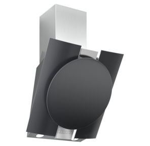 Кухонная вытяжка Графит 80Н-700-Э4Д нерж /  стекло черное ELIKOR