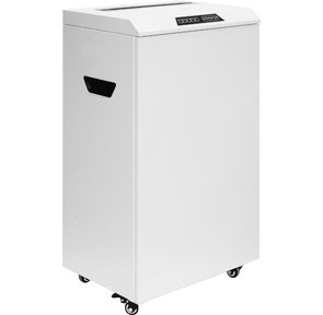 Шредер Heleos УО65-5 белый  (секр.P-5) фрагменты 20лист. 65лтр. скрепки скобы пл.карты CD