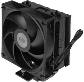 Кулер для процессора /  CPU Cooler PCCooler RT500 BK  (240W,  4-pin PWM,  LED temp.,  152mm,  Al / Cu,  5x6mm,  1x120mm,  73.32CFM,  34.9dBA,  2200RPM,  S: 1851 / 1700 / 1200 / 115X,  AM5 / AM4,  black)