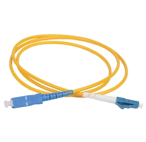 Оптический коммутационный переходной шнур  (патч-корд),  для одномодового кабеля  (SM),  9 / 125  (OS2),  LC / UPC-SC / UPC,  одинарного исполнения  (Simplex),  LSZH,  2м