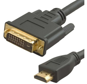 Кабель аудио-видео Lazco WH-141 HDMI  (m) / DVI-D (m) 20м. Позолоченные контакты черный  (WH-141 (20M))