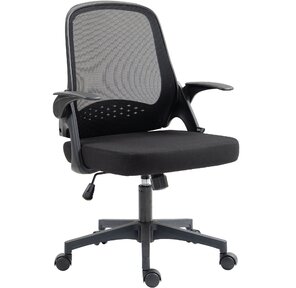 Кресло Cactus CS-MC212-BK черный низк.спин. крестов. пластик