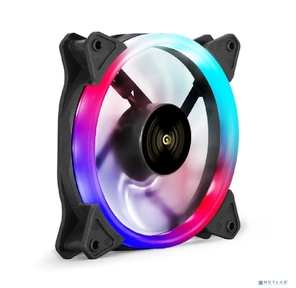 Вентилятор 12В DC с подсветкой ExeGate EX12025HM3PM.FRGB.5CRU  (120x120x25 мм,  Hydraulic bearing  (гидродинамический),  3pin+Molex,  FRGB подсветка,  24dBA)