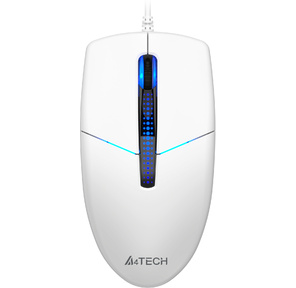 Мышь A4Tech N-530S белый оптическая  (1200dpi) silent USB  (3but)