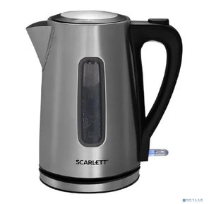 Чайник электрический Scarlett SC-EK21S13 1.7л. 2200Вт серебристый / черный корпус: металл / пластик