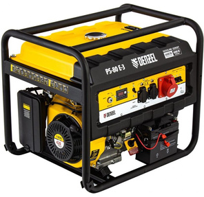 Генератор бензиновый DENZEL PS 80 E-3,  6, 5 кВт,  400В,  25л 946954