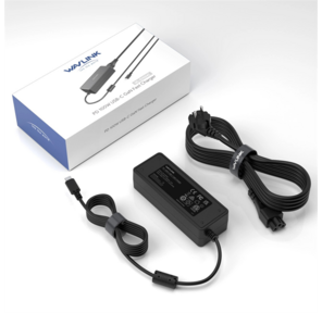 AC Adapter WAVLINK GaN charger PD 100W GaN USB-C fast Charger for laptops & USB docking stations