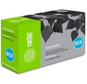 Тонер Картридж Cactus CS-CF280XS черный для HP LJ Pro 400 / M401 / M425  (6900стр.)