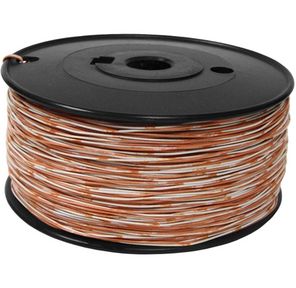 1-парный кроссировочный кабель,  24 AWG,  бухта 500 метров,  бело-оранжевый