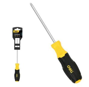 Отвертка Torx Deli DL6310010T T10x100мм сталь Cr-V,  двухкомпонентная прорезиненная рукоять