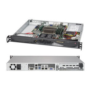 Supermicro SYS-5019S-ML,  1U no CPU (1) E3-1200v5 / 6thGenCorei3 /  no memory (4) /  on board RAID 0 / 1 / 5 / 10 /  no FixedHDD (2)LFF /  2xGE /  1xPCIEx8,  1xM.2 connector /  1noRx350W