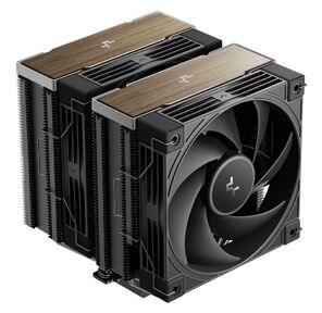 Кулер для процессора DEEPCOOL AK620 G2 LGA1851 / 1700 / 1200 / 115X / AM5 / AM4  (8шт / кор,  TDP 260W,  PWM,  DUAL Fan 120mm,  6 тепл. трубок,  Copper Base,  Wood-grain top cover,  черный) RET  (R-AK620G2-BKNNMN-GJD)