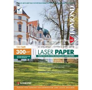Бумага LOMOND Двухсторонняя Матовая 300 г / м2,  A4 / 150л  для лазерной печати