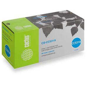 Тонер Картридж Cactus CS-CC531A голубой для HP Color LaserJet CP2025 / CM2320mfp  (2800стр.)