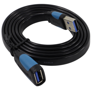 Кабель-удлинитель Vention USB 3.0 AM / AF - 1м плоский