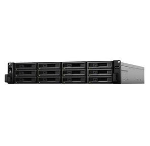 Synology  (Rack2U) 8C2, 1Ghz / 8Gb  (64) / RAID0, 1, 10, 5, 6 / upto12HP HDDs SATA (3, 5'or2, 5')upto 36 with 2xRX1217RP / 2xUSB / 4GE+2x10GE / 2xPCIe / iSCSI / 2xIPcam (upto90) / 2xRPS / no rail / 5YW'