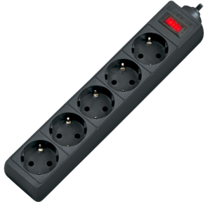 Сетевой фильтр Defender ES 5.0 m Bck 5 розеток,  черный