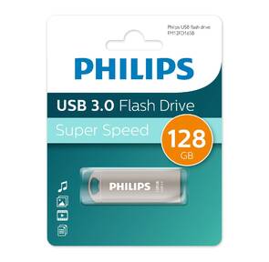 Флеш накопитель 128GB PHILIPS IRON 3.0 128GB,  USB 3.0