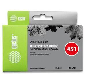 Cactus CS-CLI451BK Картридж струйный черный для Canon MG6340 / 5440 / IP7240  (9.8мл)