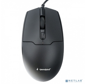 Gembird MOP-430 черный,  USB,  {проводной,  3кл+колесо-кнопка,  1000 / 1600 DPI,  1, 8 м}