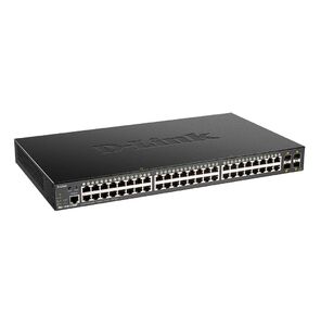 D-Link DGS-1250-52XMP / A1A,  L2 Smart Switch with 48 10 / 100 / 1000Base-T ports and 4 10GBase-X SFP+ ports  (48  PoE ports 802.3af / 802.3at  (30 W),  PoE Budget 370W).16K Mac address,  802.3x Flow Control,  4K