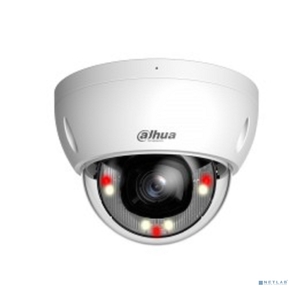 DAHUA DH-IPC-HDBW2449EP-S-IL-0280B Уличная купольная IP-видеокамера Smart Dual Light с ИИ 4Мп,  1 / 2.9” CMOS,  объектив 2.8мм,  видеоаналитика,  ИК до 30м,  LED до 30м,  IP67,  корпус: металл