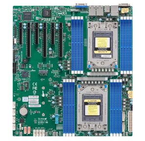Материнская плата SuperMicro Материнская плата SuperMicro MBD-H12DSI-N6-B Dual AMD EPYC™ 7003 / 7002 Series Processors,  4TB Registered ECC DDR4 3200MHz SDRAM in 16 DIMMs,  10 SATA3,  2 SATADOM,  4 NVMe {10}  (incl. 1x I / O Shield MCP-260-00042-0N,  2x CBL-0044L)