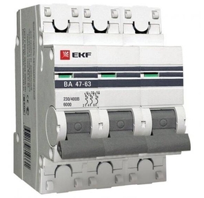 EKF mcb4763-6-3-50C-pro Автоматический выключатель 3P 50А  (C) 6кА ВА 47-63 EKF PROxima