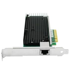 Network Interfaced Card LR-LINK LREC9801BT,  10G Ethernet PCIe Server Card  (Single Port),  Intel X540,  1 x RJ45. Analogs: Silicom: PE210G1i40-T ,  Intel: X540-T1