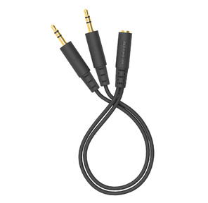 Адаптер аудио A4Tech AD-4P Jack 3.5  (f) / 2xJack 3.5  (m) 0.2м. черный