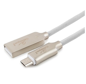 Cablexpert Кабель USB 2.0 CC-P-mUSB02W-1.8M AM / microB,  серия Platinum,  длина 1.8м,  белый,  блистер