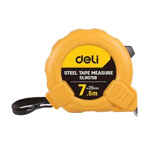 Рулетка Deli DL9075B 7, 5м*25мм Метрическая. Корпус ударопрочный.