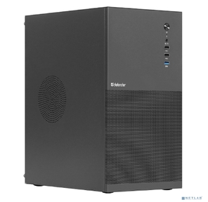 Корпус компьютерный Defender Apex Metal черный,  mATX,  USB3.0,  USB1.1x2